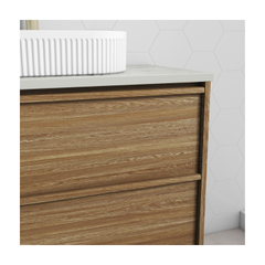 Venetta Framed Wall Hung 900mm Harvest Oak Cabinet