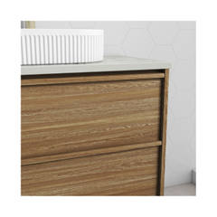 Venetta Framed Wall Hung 1200mm Harvest Oak Cabinet
