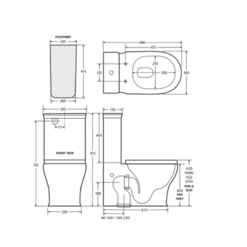 Lillian Tornado Flush Back-to-Wall Toilet