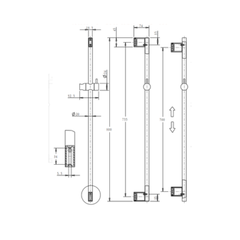 Mica Shower on Rail - 6 Colours Available