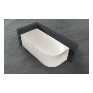 Anika Fluted Corner Baths - 1500/1700 Options