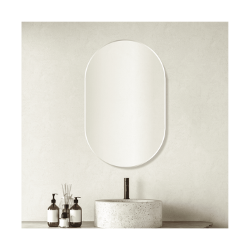 Pill Mirror with Frame - Multiple Colours