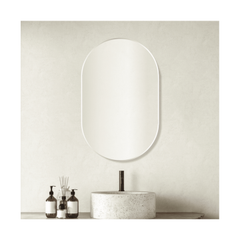 Pill Mirror with Frame - Multiple Colours