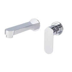 Saffron Dual Wall Plate Mixer Chrome