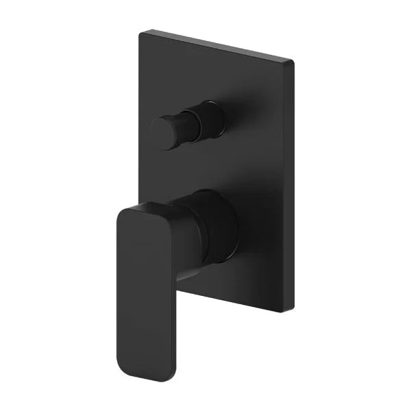 Lily Shower Diverter Mixer Matte Black