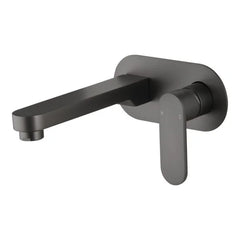 Saffron Wall Plate Mixer Gun Metal