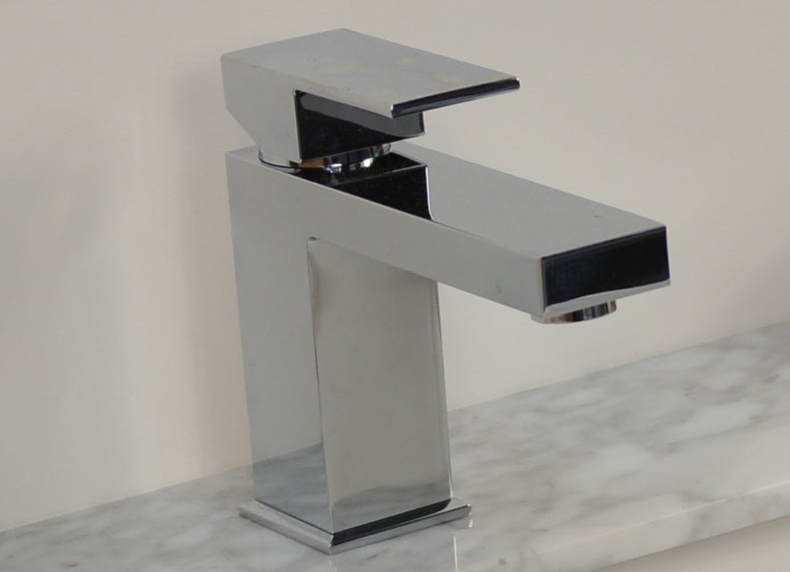 Square basin mixer Polished Chrome - Royal Square140