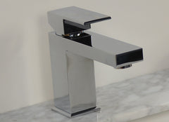 Square basin mixer Polished Chrome - Royal Square140
