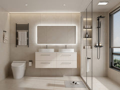 Coastal 1500 Double Wall Hung VJ Paneling Bathroom Vanity