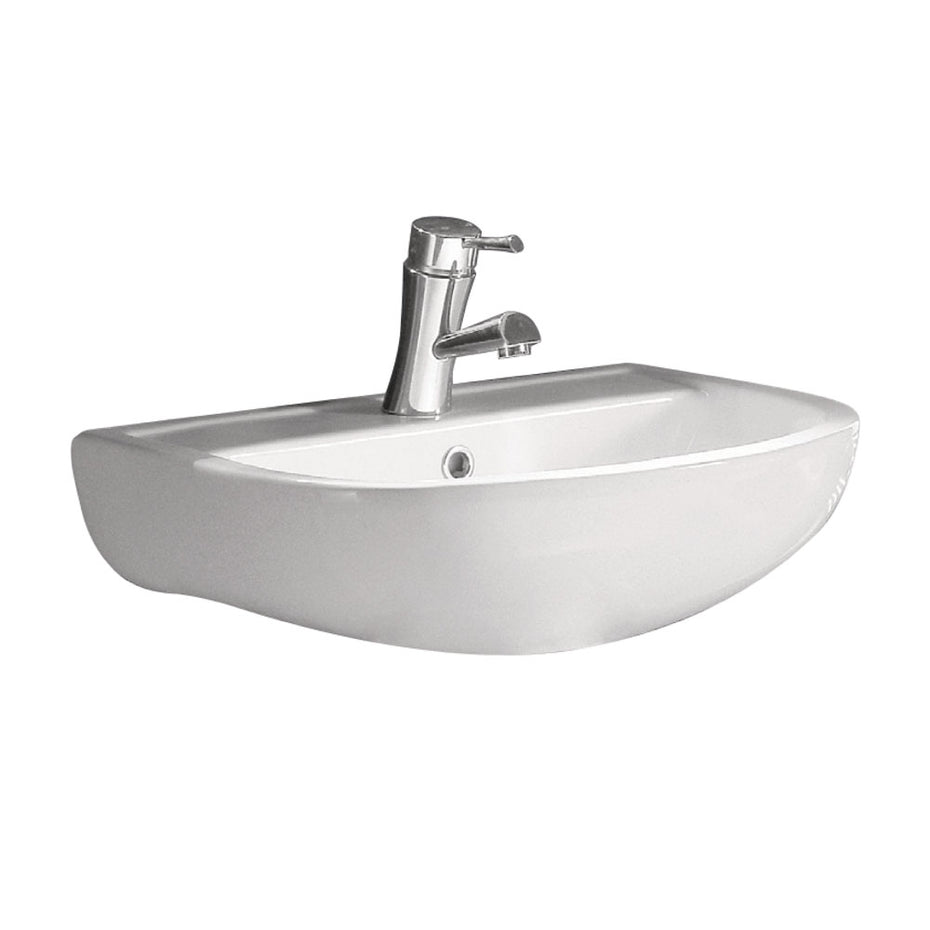 RAK Compact 450 Wall Basin, 1 Tap Hole