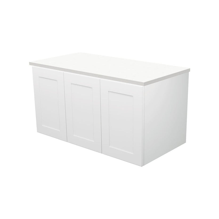 Mila 900 Wall-Hung Vanity, Left Drawer