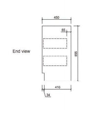 Alice 1500mm Finger Pull Freestanding Bathroom Vanity - Double Basin