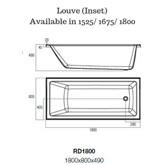 Inset Bath tub - Louve