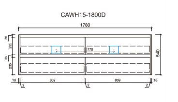 Leona 1800mm Wall Hung Bathroom Vanity