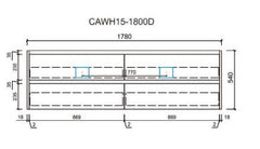 Leona 1800mm Wall Hung Bathroom Vanity