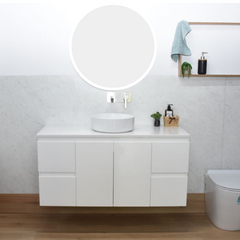 WILLOW 1200mm Wall Hung Bathroom Vanity (480mm Depth) - Cabinet Only
