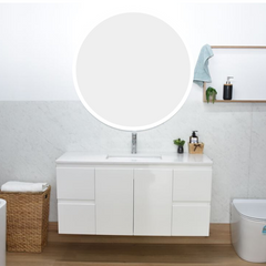 WILLOW 1200mm Wall Hung Bathroom Vanity (480mm Depth) - Cabinet Only