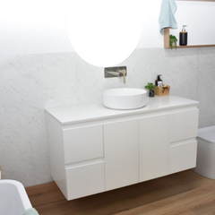 WILLOW 1200mm Wall Hung Bathroom Vanity (480mm Depth) - Cabinet Only