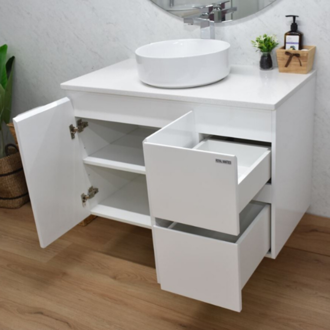 WILLO 900mm Wall Hung Bathroom Vanity Cabinet