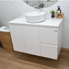 WILLO 900mm Wall Hung Bathroom Vanity Cabinet