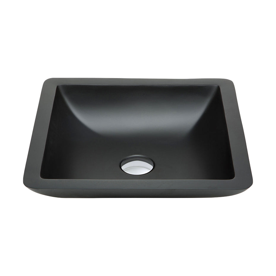 Classique 420 Matte Black Cast Stone Above Counter Basin