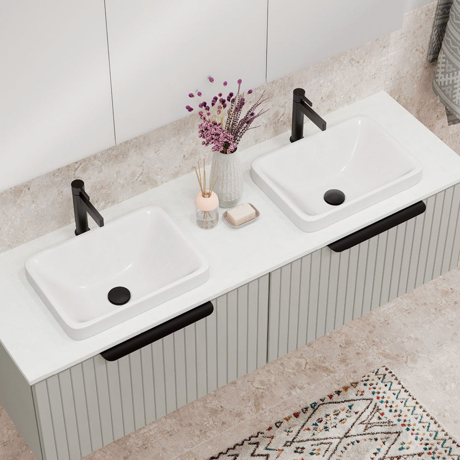 Kados Cast Stone Semi-Inset Basin