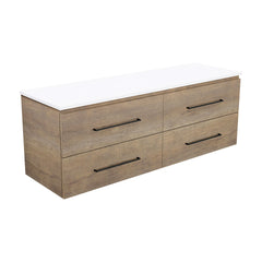 Carmen All Drawer 1200 Double Bowl Wall-Hung Vanity