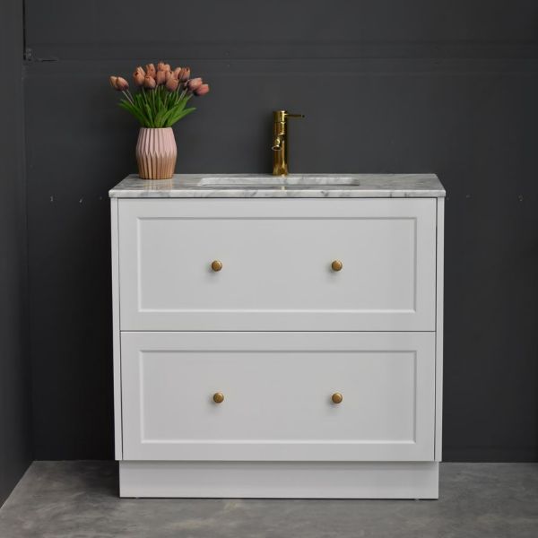 Lily 900mmHampton Shaker Style Freestanding Bathroom Vanity