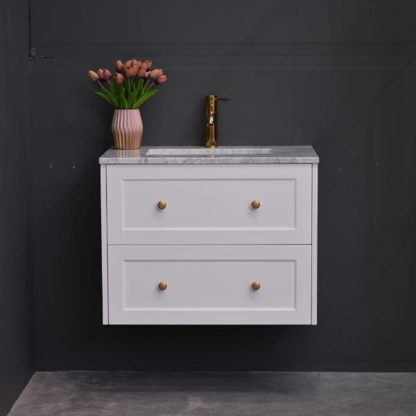 Lily Wall Hung 750mmHampton Shaker Style Bathroom Vanity