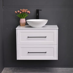 Lily Wall Hung 750mmHampton Shaker Style Bathroom Vanity