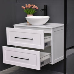 Lily Wall Hung 750mmHampton Shaker Style Bathroom Vanity