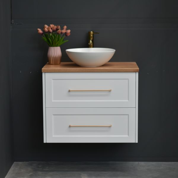 Lily Wall Hung 750mmHampton Shaker Style Bathroom Vanity