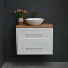 Lily Wall Hung 750mmHampton Shaker Style Bathroom Vanity