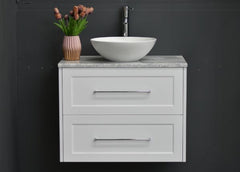Lily Wall Hung 750mmHampton Shaker Style Bathroom Vanity