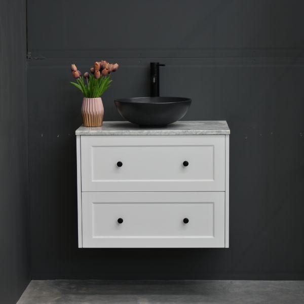Lily Wall Hung 750mmHampton Shaker Style Bathroom Vanity