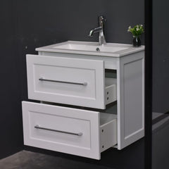 AAVI 600mm Hampton Shaker Style Slim Powder Room Vanity