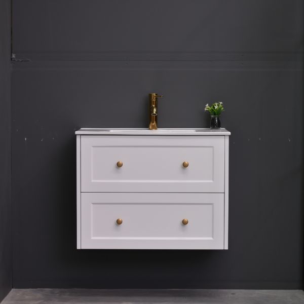 AAVI 750mm Hampton Shaker Style Slim Powder room Vanity