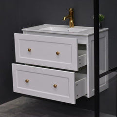 AAVI 750mm Hampton Shaker Style Slim Powder room Vanity