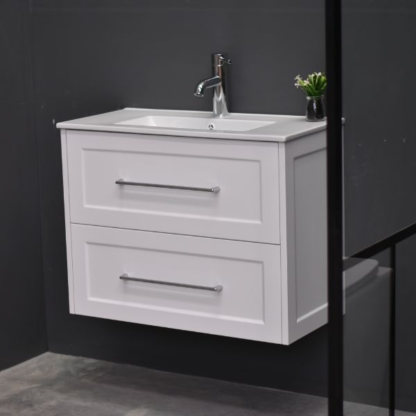 AAVI 750mm Hampton Shaker Style Slim Powder room Vanity
