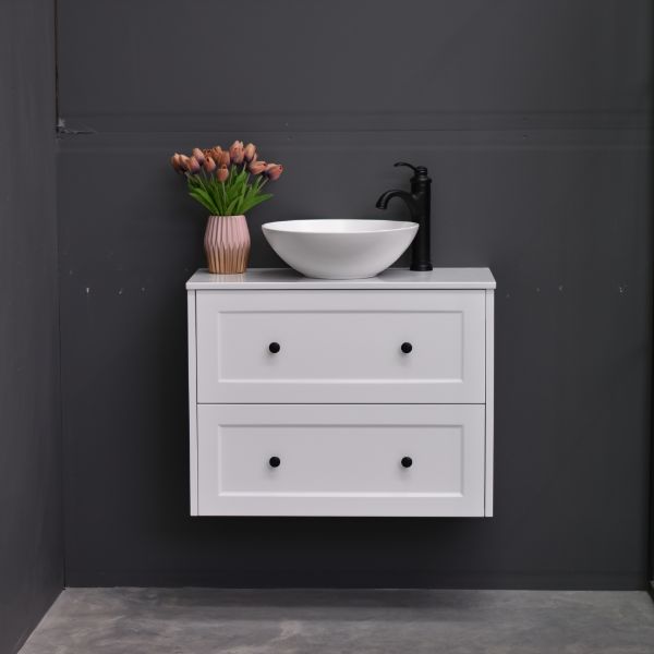 AAVI 750mm Hampton Shaker Style Slim Powder room Vanity