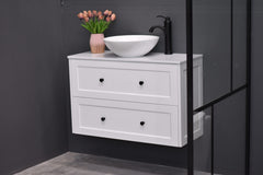 AAVI 900mm Hampton Shaker Style Slim Powder room Vanity