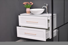 AAVI 900mm Hampton Shaker Style Slim Powder room Vanity