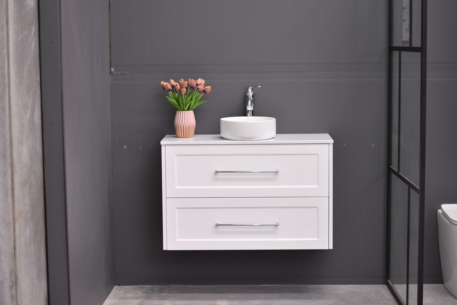 AAVI 900mm Hampton Shaker Style Slim Powder room Vanity