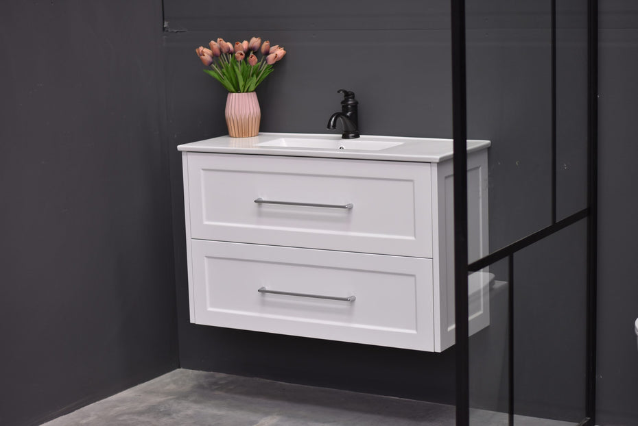 AAVI 900mm Hampton Shaker Style Slim Powder room Vanity