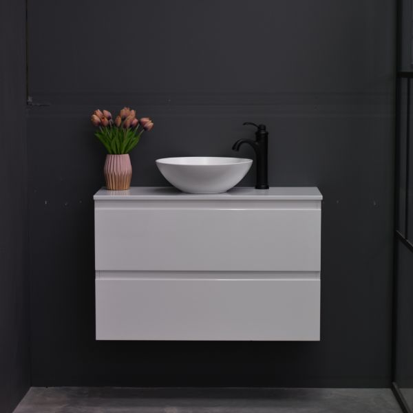 Slim X 900mm Narrow Bathroom Vanity Wall Hung