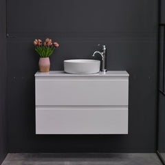Slim X 900mm Narrow Bathroom Vanity Wall Hung