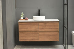MEL Wall hung Timber oak look Vanity 1200mm (FREE DELIVERY UNAVAILABLE ON CLEARANCE ITEMS)