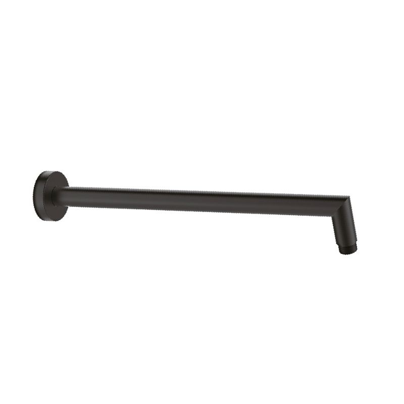 ECT 350mm Straight Round Shower Arm Matte Black - SH G006BK