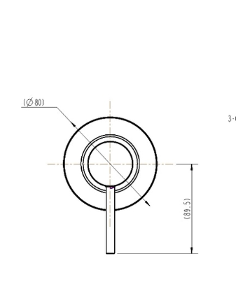 JESS WT 509CBK Pin Handle Shower Mixer- BLACK