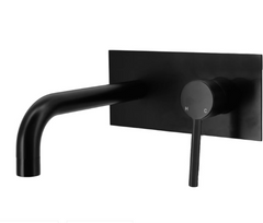 JESS Pin Handle Bath mixer set W Curved Spout- BLACK